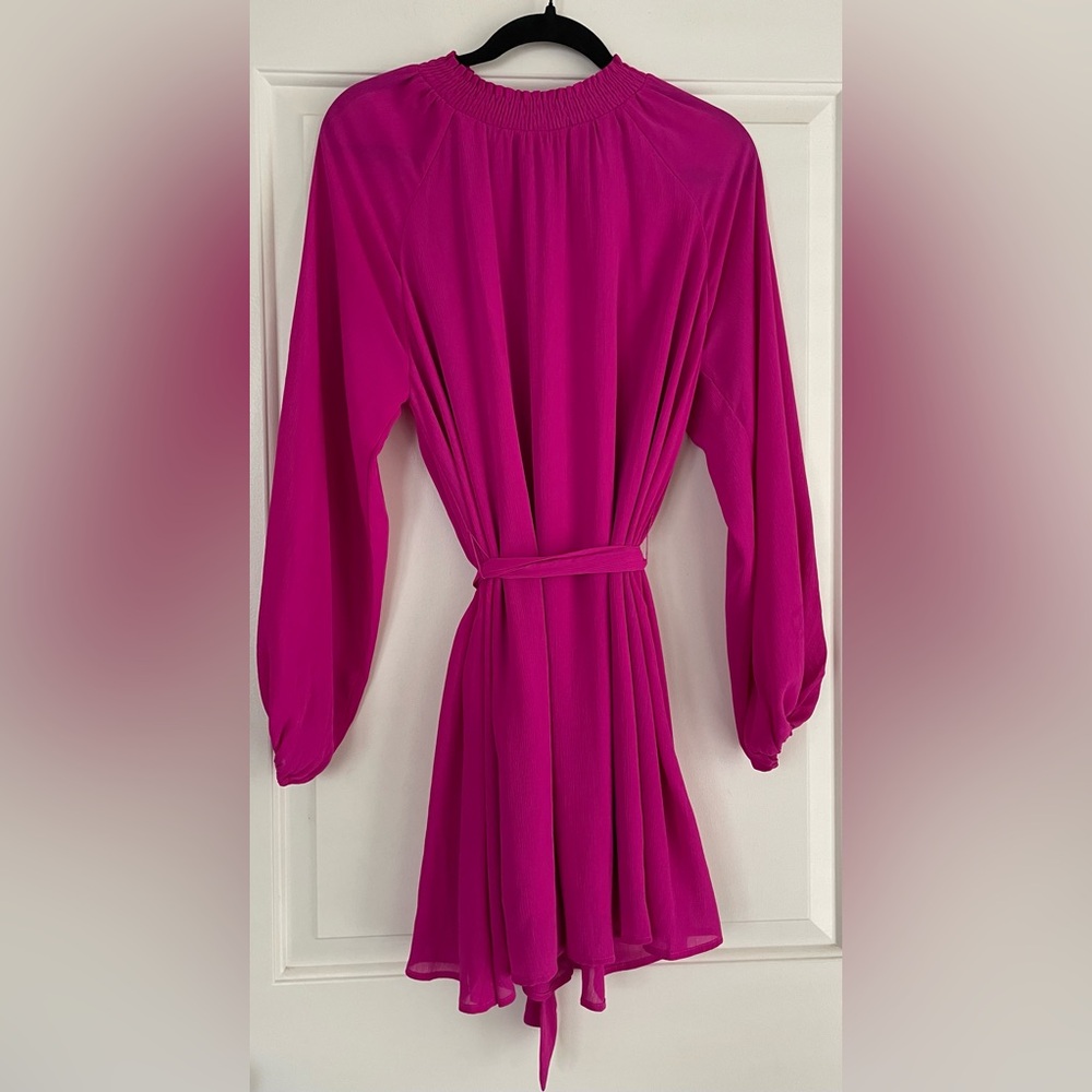 Vici Fuchsia Long Sleeve Dress